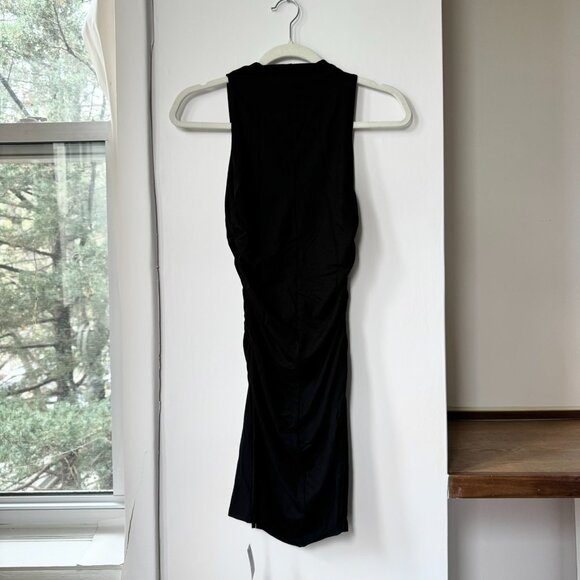 NWT Reformation Jana Knit Sleeveless Mock-Neck Mini Dress Black XS - Picture 9 of 10